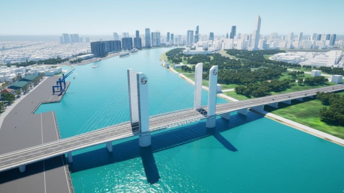 Cầu Thủ Thiêm 4 kết nối Quận 7 với khu đô thị Thủ Thiêm trong tương lai