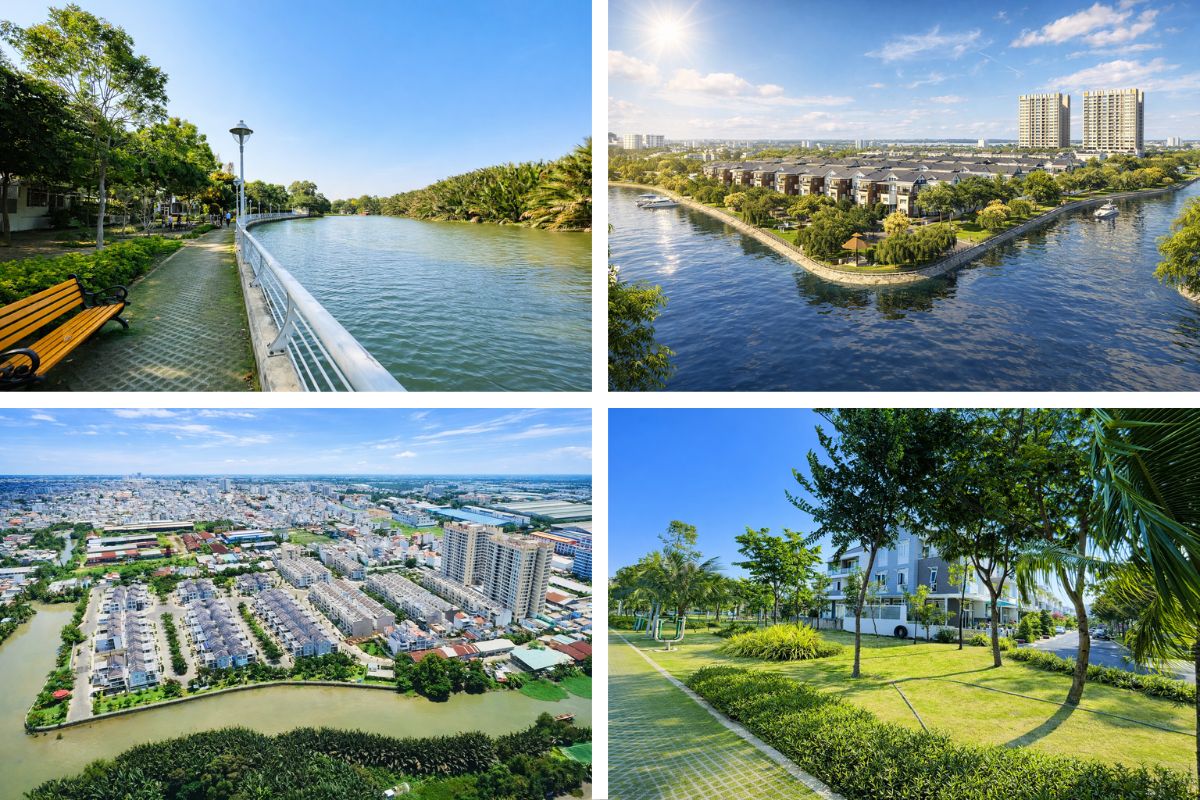 Khu dân cư Jamona Golden Silk Quận 7 không gian sống xanh công viên ven sông
